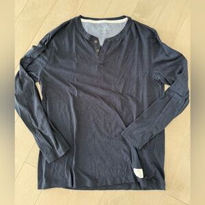 Adam Levine Collection Navy Long Sleeve Henley